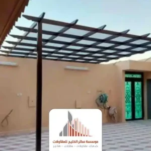 اشكال مظلات خشب في الرياض